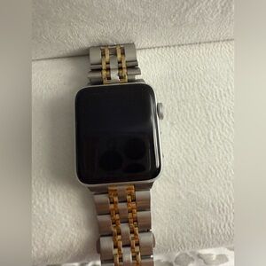Stainless Steel and Gold Smartwatch